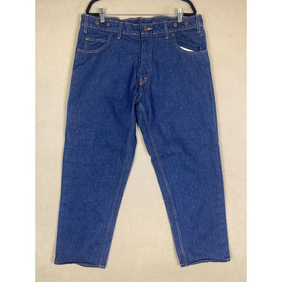 PRSN BLU‎ Carpenter Jeans Straight Leg Mens 40x30 Relaxed Fit Made in USA Blue - Picture 1 of 13